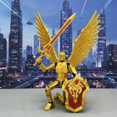 Pthjswj T13 Action Figure Set - (Assembled) 3D Printed Action Figure, Titan 13 Action Figure, Multi-Jointed Movable Dummy 13, Robot Action Figure, Birthday Gifts for Boys, Girls Desktop Decorations thumbnail 9
