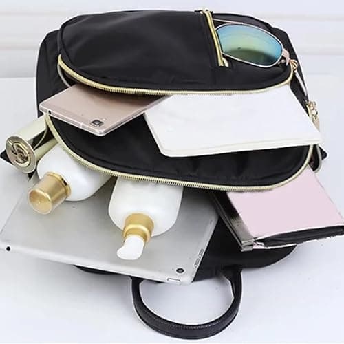 MLPKOI Small Backpack for Women, Mini Backpack School Bag for Girls Casual Daypacks, Ladies Fashion Casual Schoolbags, Small Black Backpacks, Shoulder Bags with Front Pocket for Daily Travel thumbnail 5