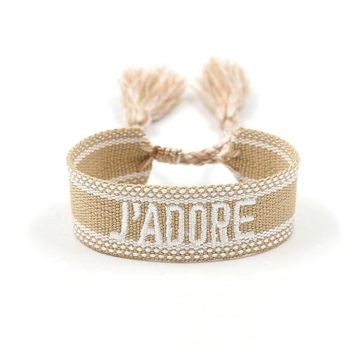 Mmgoqqt Stoffarmband Damen Generisch Friendship Stoffarmband, Gewebtes Armband, Freundschaftsarmband, Webarmband, Besticktes Armband - Image 1