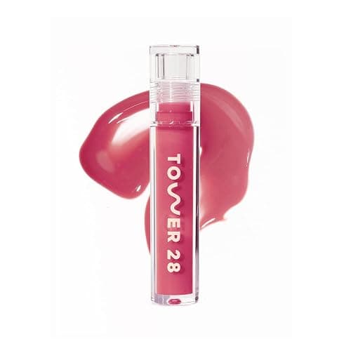 Tower 28 ShineOn Milky Lip Jelly, COCONUT, Non-Sticky, Hydrating Vegan Lip Gloss in Milky Rosy Pink, Apricot and Raspberry Seed Oil, Moisturizing, Clean, Cruelty Free - Image 1