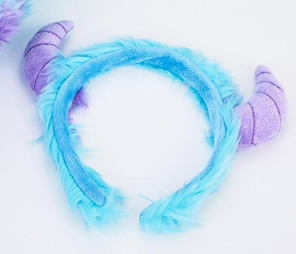 MFLMHD Furry Horns Headband, Blue and Purple, Halloween Costume Accessory thumbnail 4