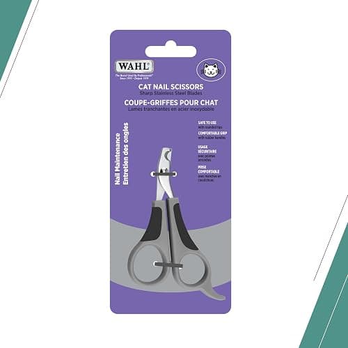 Wahl Canada Cat Nail Scissors, Sharp Stainless-Steel Blades, Safe to use with rounded tips, Comfortable Grip with Rubber handles, Great for Cats for Nail Maintenance - Model 58520 thumbnail 5