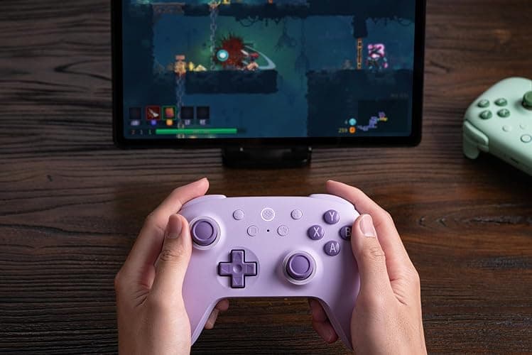 8BitDo Ultimate 2C Wireless Controller for Windows PC and Android, with 1000 Hz Polling Rate, Hall Effect Joysticks and Triggers, and Remappable L4/R4 Bumpers (Purple) thumbnail 7