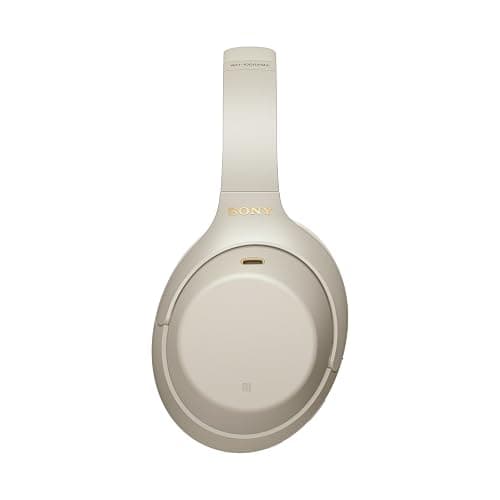 Sony WH-1000XM4 Wireless Noise-Cancelling Over-the-Ear Headphones - Silver thumbnail 3