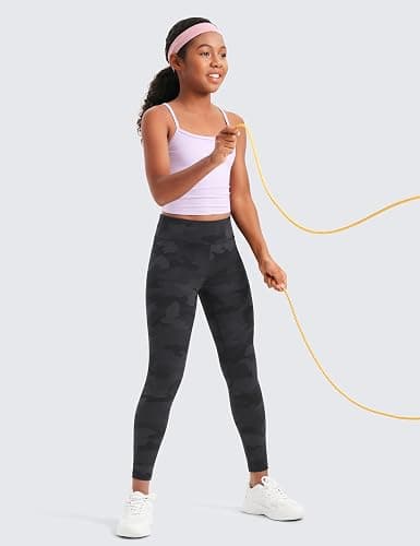 CRZ YOGA Girls Butterluxe Leggings | Extremely Soft, Gentle Compression, Yoga, Athletic, Full Length, High Waisted, Pants for Teen thumbnail 2