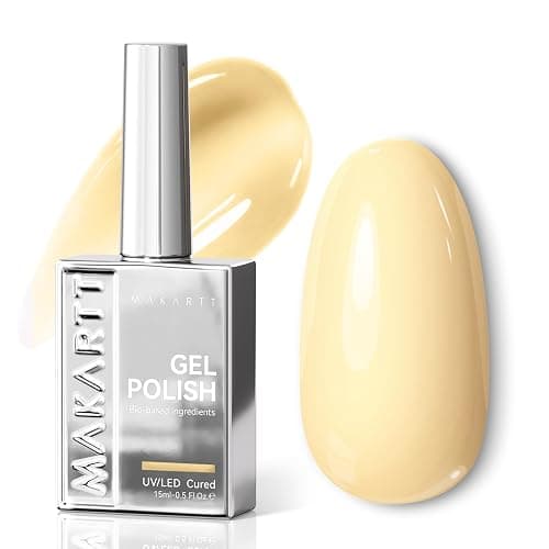 Makartt 15ml Yellow Gel Nail Polish One-Coat Pigment HEMA Free - Image 1