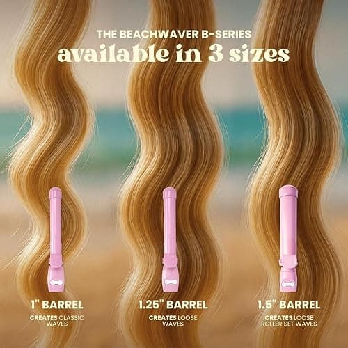 Beachwaver B1 Rotating Curling Iron - Automatic 1 Inch Ceramic - Easy-to-Use Spinning Wand for Long-Lasting Waves - Auto-Shut Off and Dual Voltage (BW160) thumbnail 8