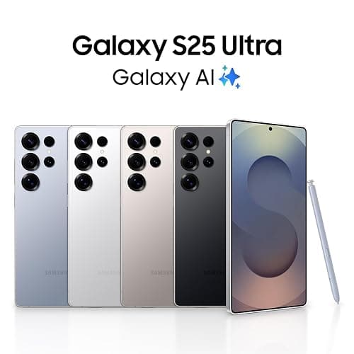 SAMSUNG Galaxy S25 Ultra Cell Phone, 256GB AI Smartphone, Unlocked Android, AI Camera, Fast Processor, Long Battery Life, 2025, Titanium Silverblue (Renewed) thumbnail 2