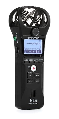 Zoom H1n Portable Recorder, Onboard Stereo Microphones, Camera Mountable, Records to SD Card, Compact, USB Microphone, Overdubbing, Dictation, For Recording Music, Audio for Video, and Interviews - Image 1