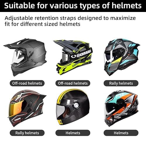SOH Motorcycle Helmet Chin Strap Mount, Adjustable Magnetic Phone Helmet Chin Mount with Phone Clip for iPhone 16 Pro Max/15/14, Google, Samsung, LG, Pixel, Huawei, Xiaomi,All Smartphones thumbnail 6