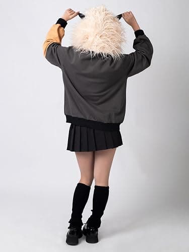 Cosfun Hilichurls Cosplay Hoodies Genshin Impact Hoodie Full Zip Up Hoodie IF0004 thumbnail 5