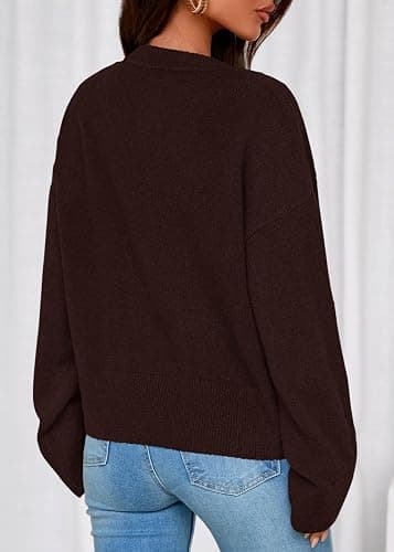 KIRUNDO Cardigan Sweaters for Women Fall Trendy Long Sleeve Chunky Knit Button Up Oversized Winter Jacket Casual Outwear thumbnail 2