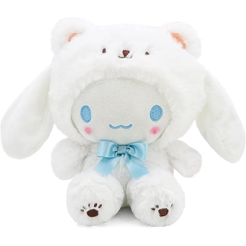 Ykecfpry Kawaii Cartoon White Bear Cross-Dressing Series Plush,Soft Plush Doll Cute Soft Toys, Plush Pillow Stuffed Animals Toy Birthday Gifts for Girls Kids ((White Bear-8in) - Image 1