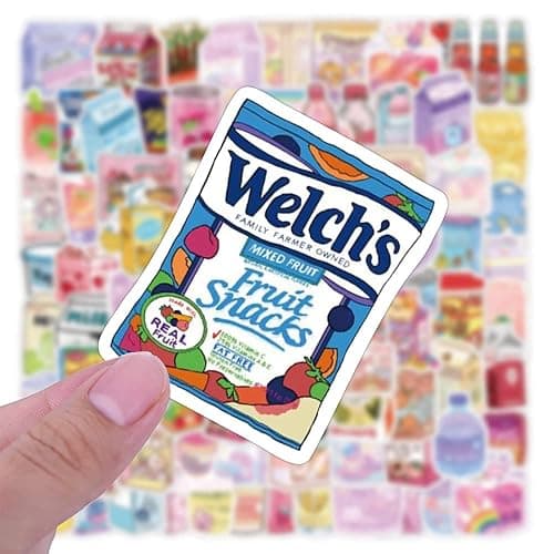 100pcs Cute Snack, Food, and Drink Stickers Set - Kawaii Small Stickers for Teens, Boys, Girls, and Adults thumbnail 7