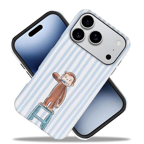 Case for iPhone 17 Pro - [Drop Protection Phone Cover] - Hybrid Case for Girl Women - Funny Monkey Stripes 01 thumbnail 2