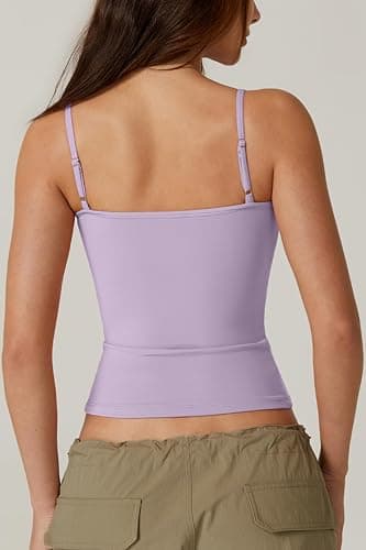 QINSEN Womens Spaghetti Strap Sweetheart Neck Sleeveless Top Slim Fit Going Out Camisole Basic Top thumbnail 2