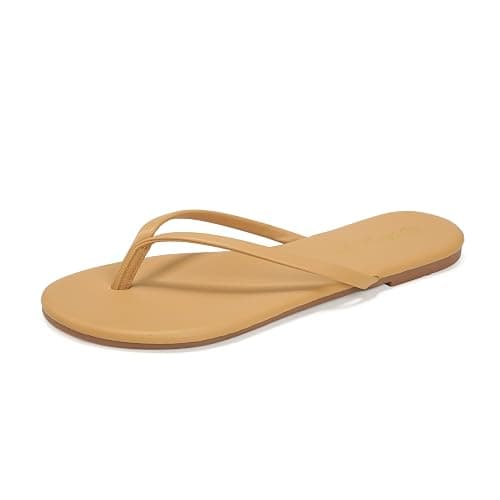 MOAILAOZI Flip Flops for Women With Memory Foam Insole Support,Soft Fabric Fits Comfortably Lightweight Slippers, Non-Slip Durable Beach Sandals Slip On Thong Cushion Flat Dressy thumbnail 6