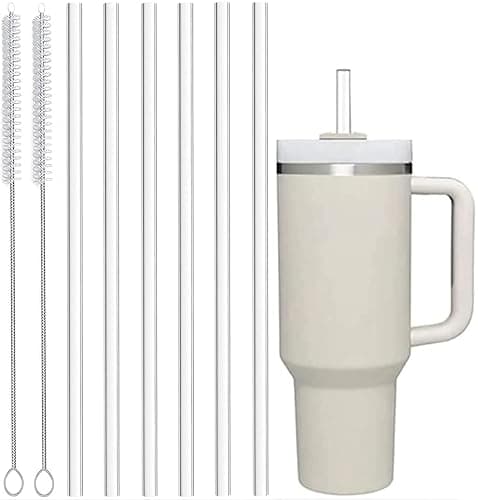 clear stanley straws + straw cleaner (replacement straws) - Image 1