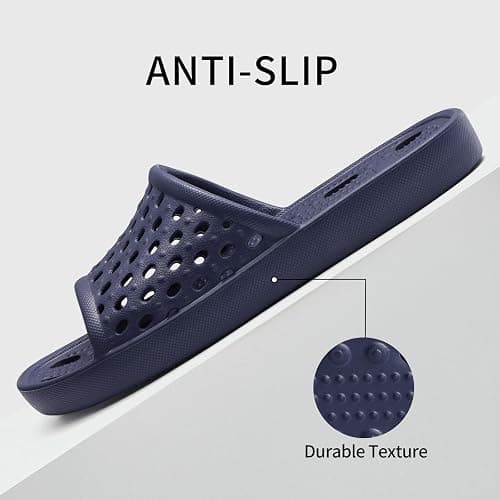 Litfun Shower Shoes for Women Non-Slip Quick Dry Shower Slippers Lightweight Pool Sandals with Drain Holes for College Dorm, Beach, Bathroom & Gym thumbnail 5