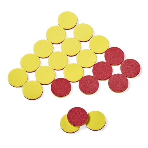 hand2mind Foam Two-Color Counters, Red and Yellow, Manipulatives, Chips, Math Bingo, 200 Count thumbnail 7