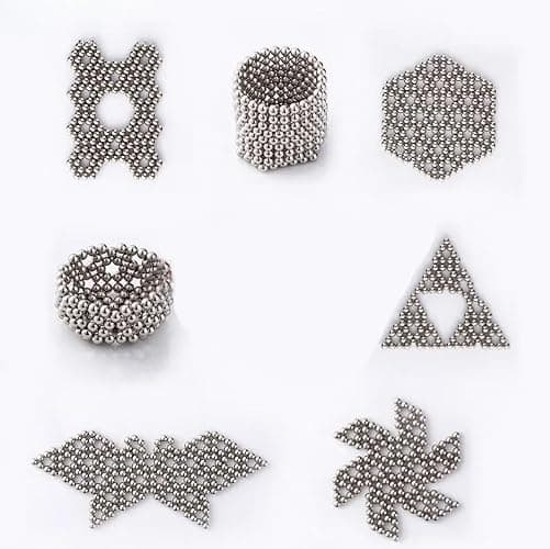 Magnet-Balls for Adults, [1004pcs!] Sh-col 𝙈𝙖𝙜𝙣𝙚𝙩𝙞𝙘 Balls Putty, 𝙈𝙖𝙜𝙣𝙚𝙩𝙞𝙘 Beads Slime with Fidget Toy Stress Reliever Puddy for Christmas Birthday Gifts Stocking Stuffers(Silver) thumbnail 5