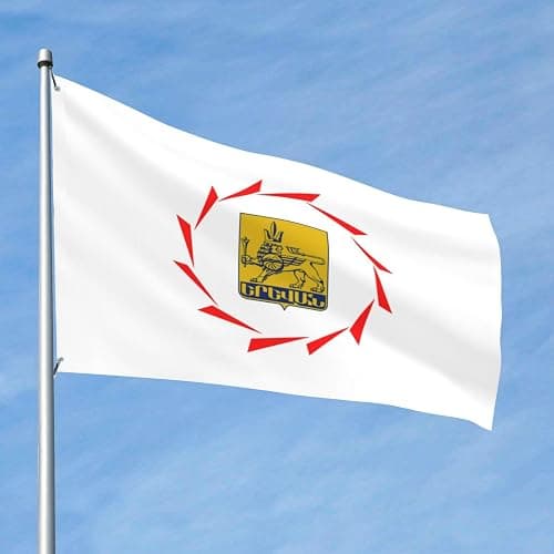 Easdey Flag Of Yerevan Flags For Outside 2x3ft Polyester Outdoor Decor Flag Patio Camping Banner Garden Party Flag With 2 Brass Grommets, Black thumbnail 4