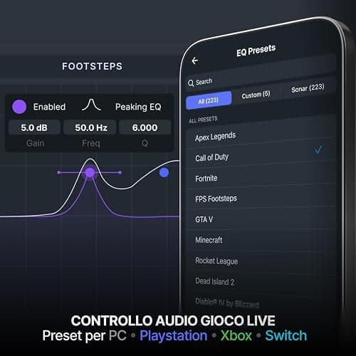 SteelSeries Arctis Nova Pro Omni - Cuffie wireless Hi-Res, 96kHz/24bit, ANC, Mic ClearCast Pro, Filtro antirumore IA, App mobile, Mix 2,4GHz + BT, OmniPlay PC+PlayStation+Xbox - Grafite thumbnail 8