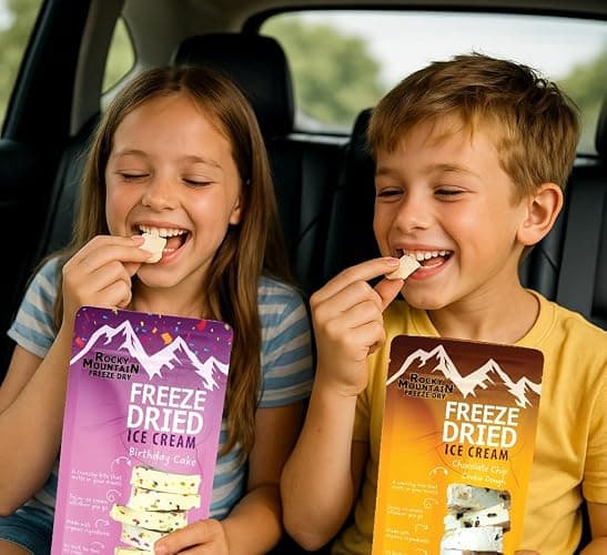 Freeze Dried Ice Cream – Cotton Candy Ice Cream That Doesn’t Melt – Sweet Fun Crunchy Treat – Rocky Mountain Freeze Dry (1 OZ, Cotton Candy) thumbnail 6