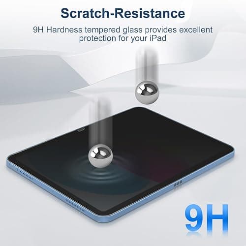 GOZOPO 360° Privacy Screen Protector for iPad A16 11th /10th Generation 10.9" (2025/2022) - Tempered Glass, Anti-Spy Private Filter & Blue Light, Bubble-Free, Face ID & Apple Pencil Compatible thumbnail 4