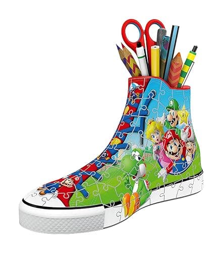 Ravensburger - Super Mario Sneaker - 3D Jigsaw Puzzle - Build a Full-Size Sneaker with Classic Mario Artwork - 108 Sturdy Plastic Pieces - Premium Quality - Display or Use as Storage thumbnail 4