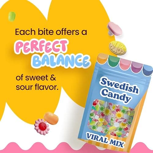 BUBS Swedish Candy Mix – Viral Sweet & Sour Gummies | Assorted Fruity Swedish Sweets | Made in Sweden | Scandinavian Pick & Mix Favorite thumbnail 6