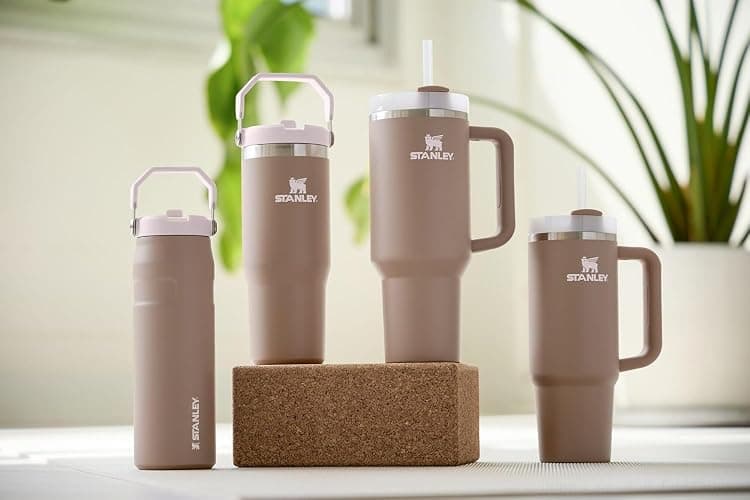 STANLEY Quencher H2.0 Tumbler with Handle and Straw 40 oz | Flowstate 3-Position Lid | Cup Holder Compatible for Travel | Insulated Stainless Steel Cup | BPA-Free | Almond Rose thumbnail 7
