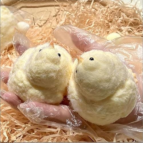 2 Pack Big Handmade Chick Taba Squishy Soft Fidget Squeeze Toys, Stress Relief Sensory Toy, Chicken Squishies for Adults thumbnail 6