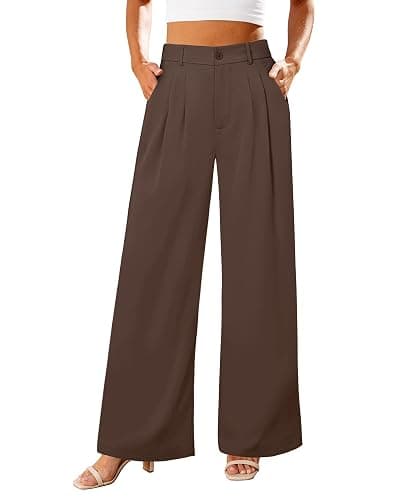 GRAPENT Wide Leg Pants for Women Work Business Casual High Waisted Dressy Pants Flowy Trousers Office - Image 1