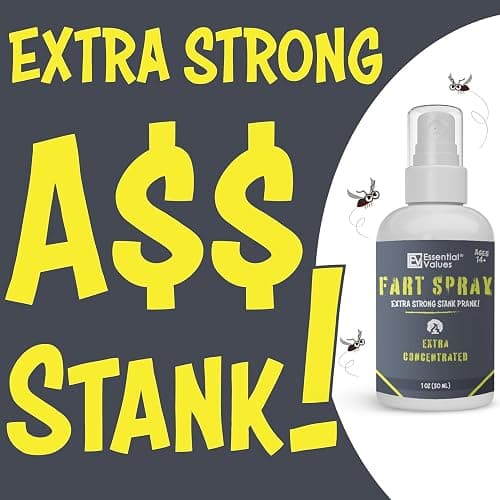 Essential Values Fart Spray for Pranks Extra Strong (1 fl oz) - Extra Concentrated Formula - Perfect Gag Gift for All | Prank Friends, Family, & Others if You Dare thumbnail 2
