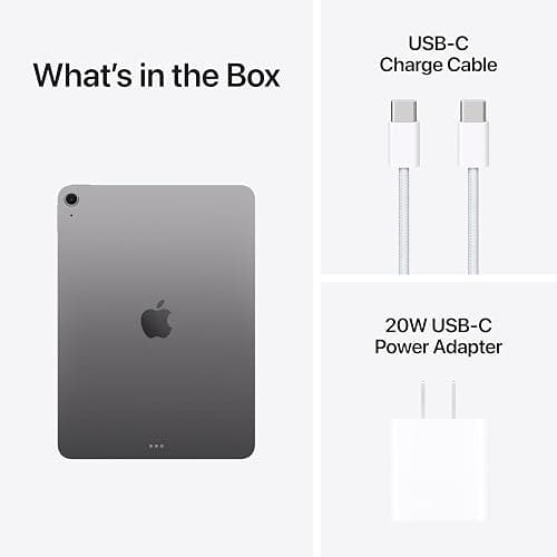 Apple iPad Air 11-inch with M3 chip Built for Apple Intelligence, Liquid Retina Display, 256GB, 12MP Front/Back Camera, Wi-Fi 6E, Touch ID, All-Day Battery Life — Space Gray thumbnail 6