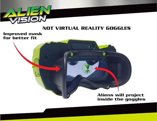 Fotorama Alien Vision Action Game New Version, Shoot Roaring Aliens, Wrist Blaster, Space Goggles, Indoor, Outdoor & Dark Play, Hand-Eye Coordination, Motor Skills, Fun Challenging Games for Kids thumbnail 8