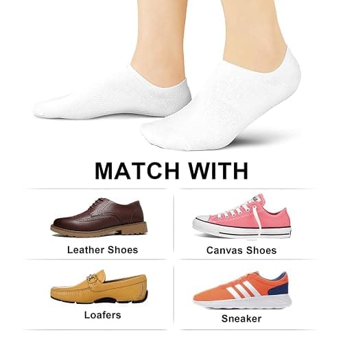 wernies No Show Socks Women Low Socks Non Slip Flat Boat Line 4/8 Pairs thumbnail 6