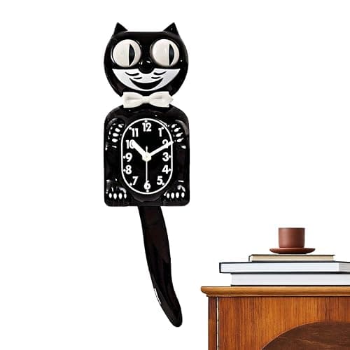 Retro Cat Clock, Tail Swinging Wall Clock, Cat Swing Wall Decoration, Funny Perfect For Home Decor Mid-Century Modern Gift thumbnail 7