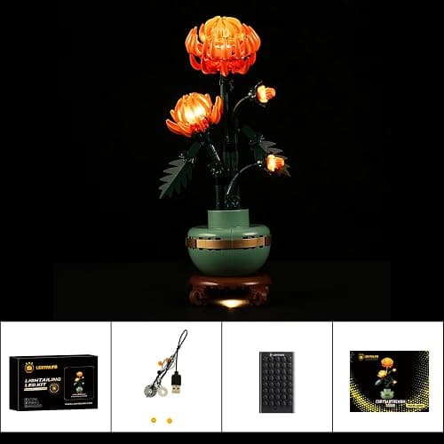 LIGHTAILING Light for Lego-10368 Chrysanthemum - Led Lighting Kit Compatible with Lego Building Blocks Model - NOT Included The Model Set thumbnail 6