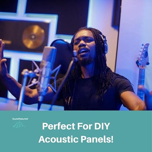 SoundAssured Acoustical Fabric - Acoustically Transparent Fabric for Making Acoustic Panels - DIY Sound Panel Acoustic Fabric (Black) thumbnail 6