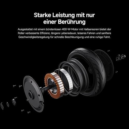 Xiaomi E-Scooter 4 Lite, 4 Pro Plus, 4 Ultra, 5 Elite, 5, 5 Pro oder 5 Max mit Deutscher Straßenzulassung (max 20km/h, bis zu 70km Reichweite und 25% Steigung, Luftreifen, Dual-Bremsen, Display, App) thumbnail 5
