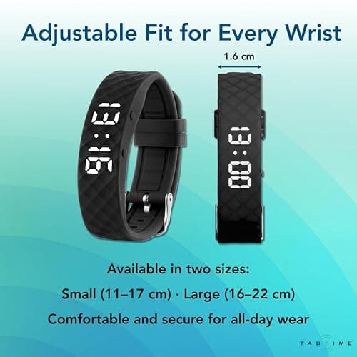 Tabtime Vibrating Alarm Reminder Watch - with up to 10 Personal Alarms or Pill Reminders per Day thumbnail 4