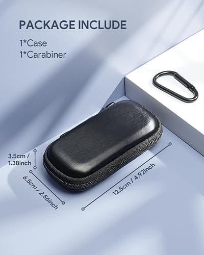 Hard Case for AirFly SE/Pro V2/Pro/Duo, Avantree Relay/1Mii Bluetooth Wireless Transmitter Receiver, Portable Airplane Travel Carrying Case Bag for USB Cable, Adapter, Memory Cards, U Disk(Only Case) thumbnail 3