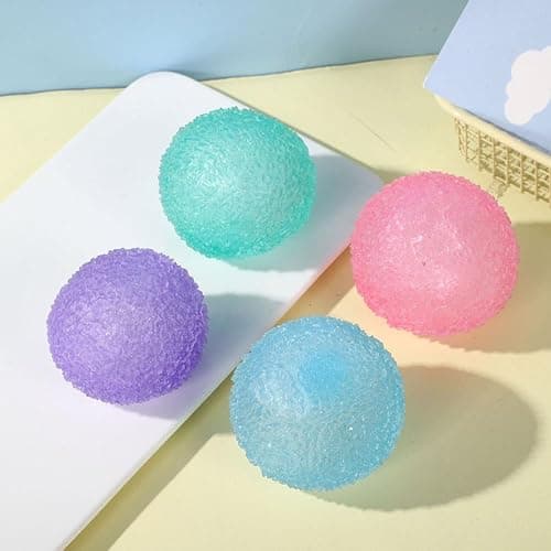 Stress Balls Squishies Toys for Adults, Glitter Stress Relief Malt Sugar Ball, Slow-Rise Squishies Sugar Soft Ball, Squeeze Toys for Birthday Gift, Party Favors Goodie Bags Stuffer (Wine red) thumbnail 6