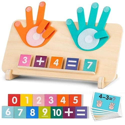 GUEETIC® Preschool Math Manipulatives Learning Toys for Toddlers 2-4 | Montessori Number Counting Block Toys for Kids, Educational Toys for 3-5 Year Old Boys Girls Christmas Birthday Gifts - Image 1