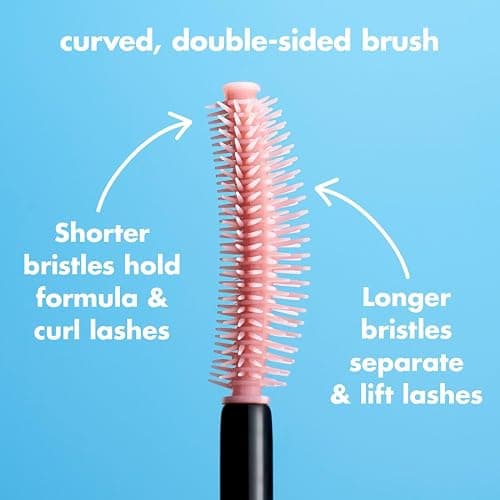 e.l.f. Lash 'N Roll Mascara, Curling Mascara For Visibly Lifted Lashes, Lifts & Separates Lashes. Long-Lasting Formula, Vegan & Cruelty-Free, Black thumbnail 4