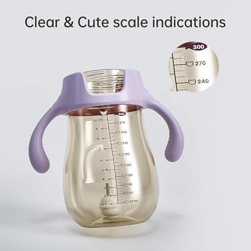 POTATO Sippy Cups for Toddlers with Straw Spill Proof, PPSU Learner Cup with Handle for Boy, Water Bottle for Baby 6 Months with 2 Type of Spout, 10 Ounce Blue thumbnail 5