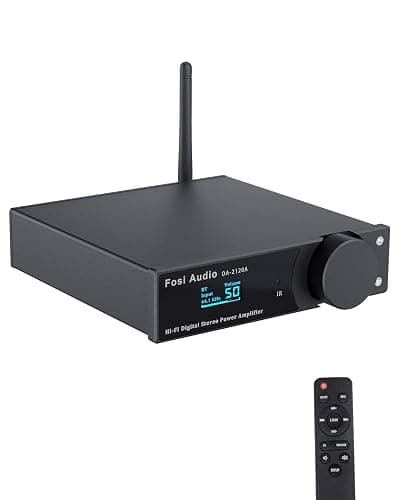 Fosi Audio DA2120A Bluetooth 5.0 DAC Hi-Fi Stereo Receiver Audio Amplifier Support aptX 2.1 CH Integrated Class D Digital Power Amp for Passive Speakers Active Subwoofer with Remote Control - Image 1