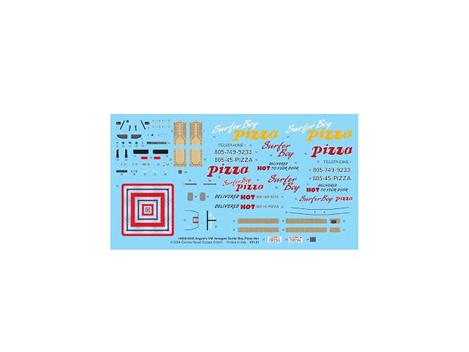 Revell 14559 Stranger Things VW T3 Surfer Boy Pizza Van 1:25 Scale 90-Piece Skill Level 3 Model Building Kit thumbnail 7